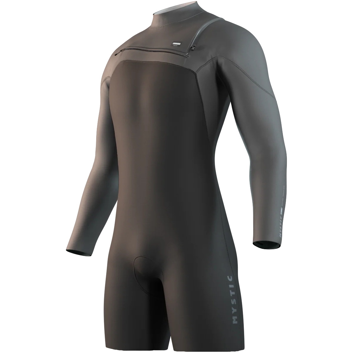 2026 Mystic Da Uomo Motion 3/2mm Longarm Front Zip Shorty Muta 35000.250013 - Black